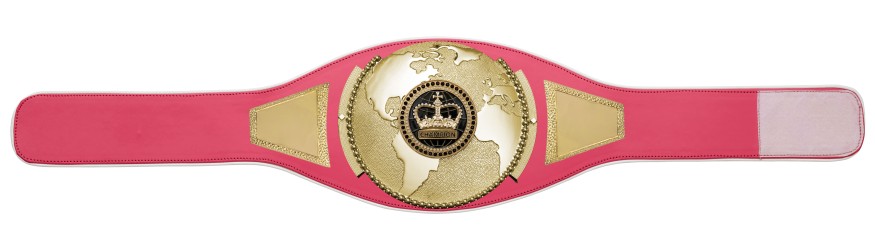 CHAMPIONSHIP BELT PROGLOBE/G/BLKGEMG - AVAILABLE IN 6+ COLOURS